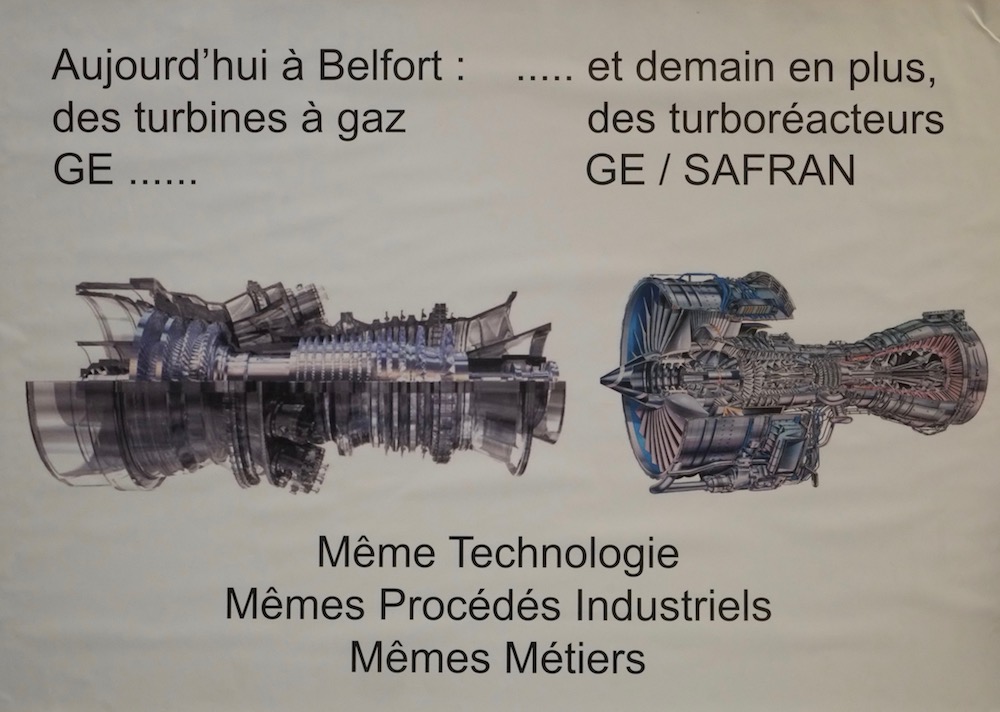 Panneau réalisé par l'intersyndicale CFE CGC – Sud.