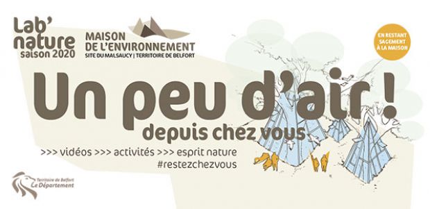 La Maison départementale de l'environnement du Territoire de Belfort propose de prendre l'air depuis chez soi.