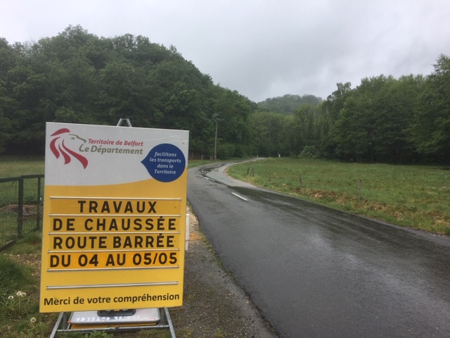 La route entre les deux Auxelles sera coupée.