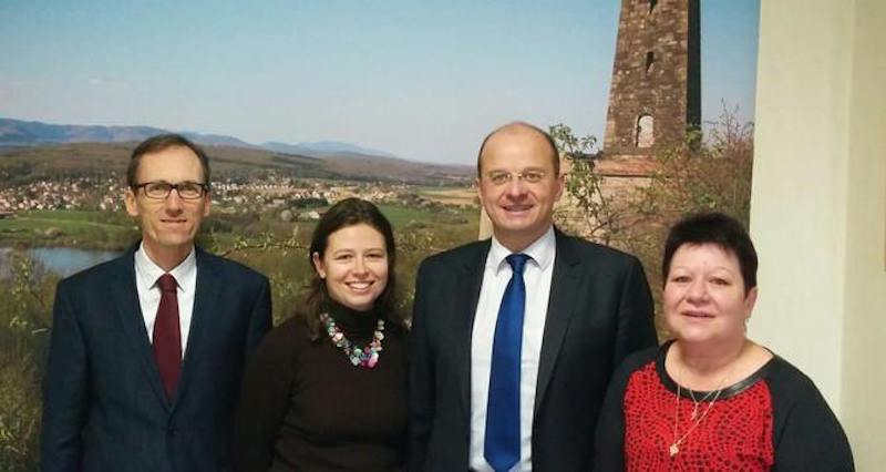 Jean-Christophe Messin, à gauche, conseiller départemental du Territoire de Belfort. Il a suppléé Christophe Grudler.