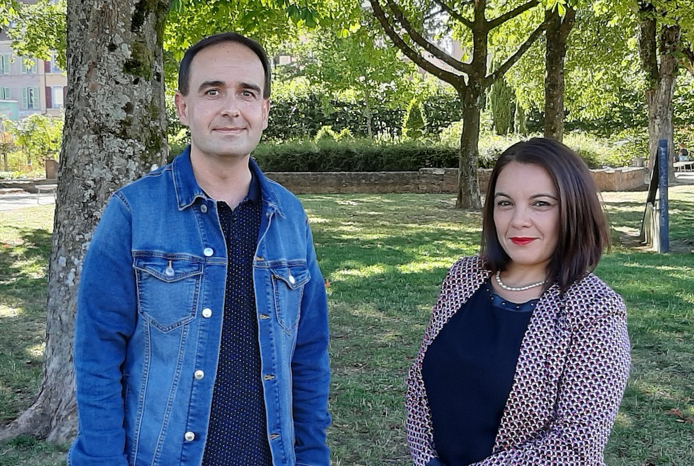 Bertrand Chevalier (PCF) et Farida Basbas (GRS), pour les sénatoriales du 27 septembre 2020