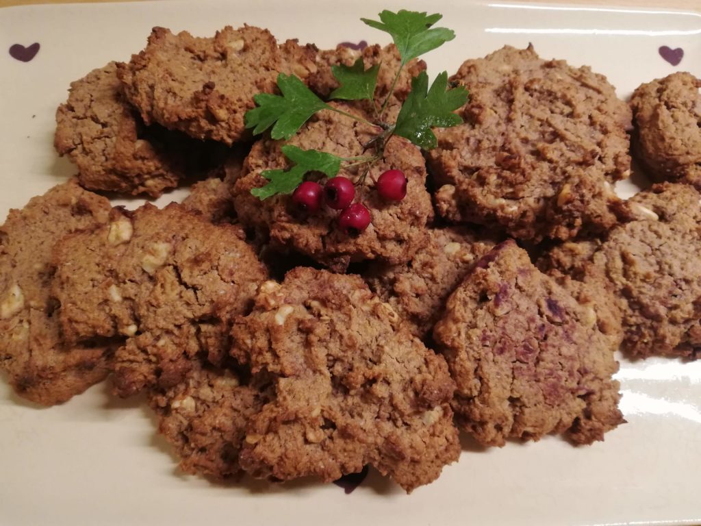 Cette semaine, recette de cookies, par Fleur, du blog l'An vert, avec des produits d'automne.