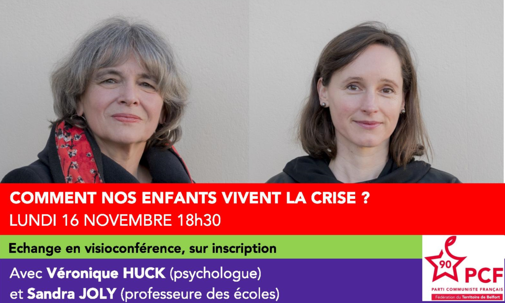 « Comment nos enfants vivent la crise ? », une visio-conférence du Parti communiste