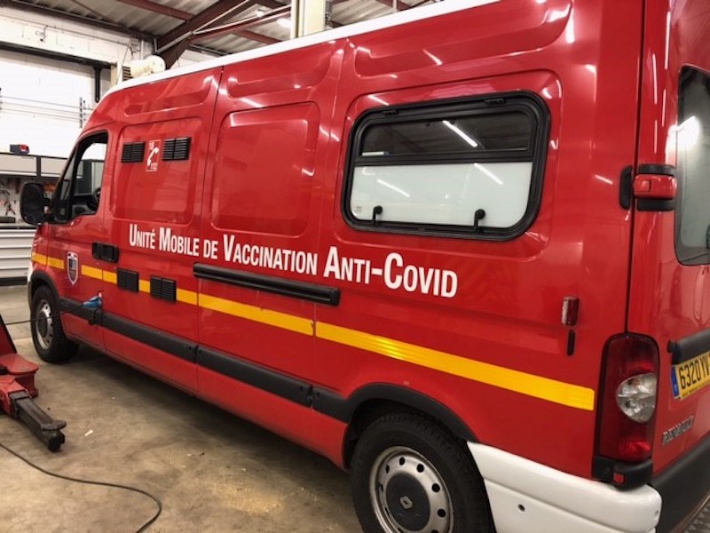 Le Sdis du Doubs a mis en place une unité mobile de vaccination anti covid-19 pour aller à la rencontre des sapeurs-pompiers, en particulier volontaires.