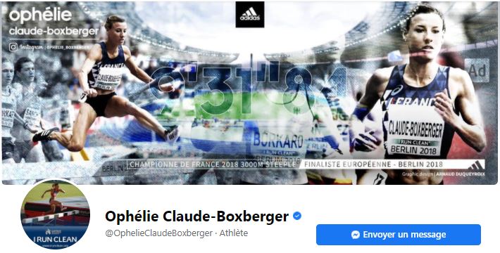 La page Facebook d'Ophélie Boxberger.