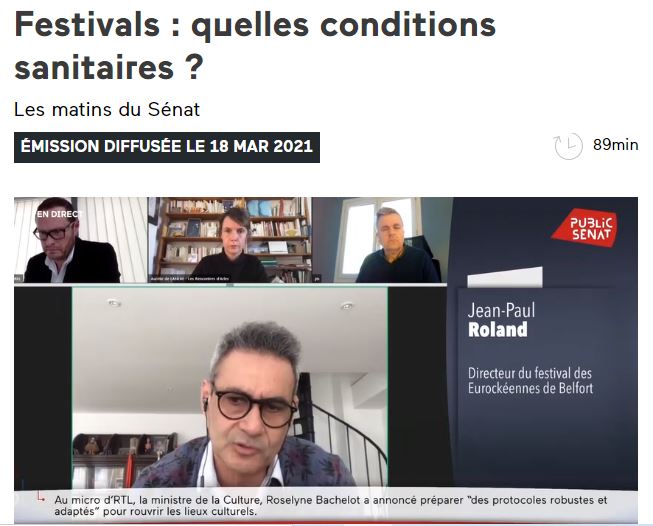 Jean-Paul Roland pendant son audition par les sénateurs, retransmis sur le site de Public Sénat. (copie d'écran)