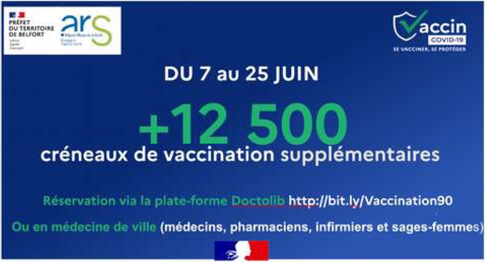 Nouvelles vaccination Belfort juin 2021