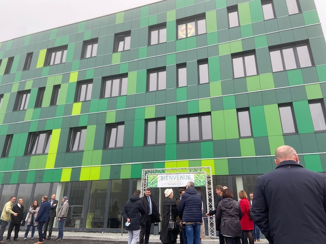 Le nouveau bâtiment pour les entreprises tertiaires, le "Nickel" a été inauguré lundi à La JonXion.