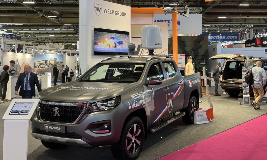 Welp conforte l'activité d'Hérimoncourt avec un projet de Peugeot Landtrek blindé, équipé d'un drone.