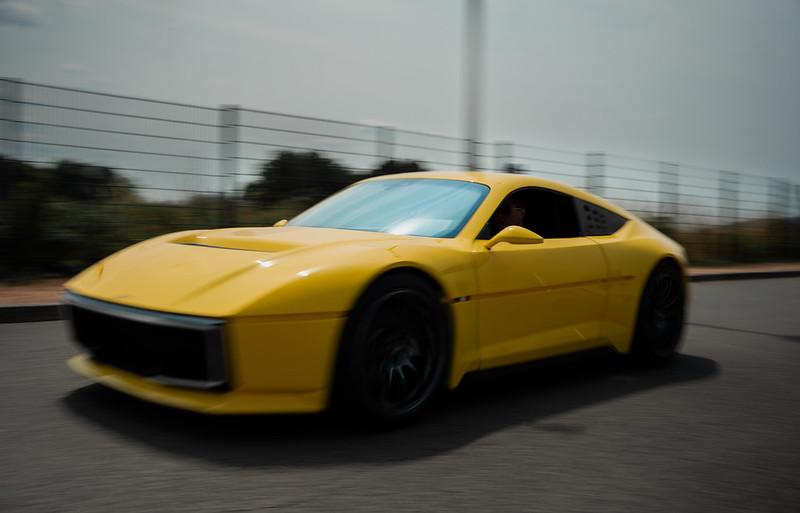 Hommage 550, prototype conçu par l'école Sbarro, célébrant l'iconique Matra Bagheera. | ©UTBM – François Jouffroy
