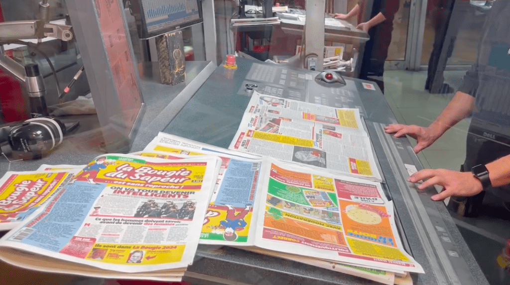 La Bougie du Sapeur, édition 2024, à l'imprimerie. | ©DR 