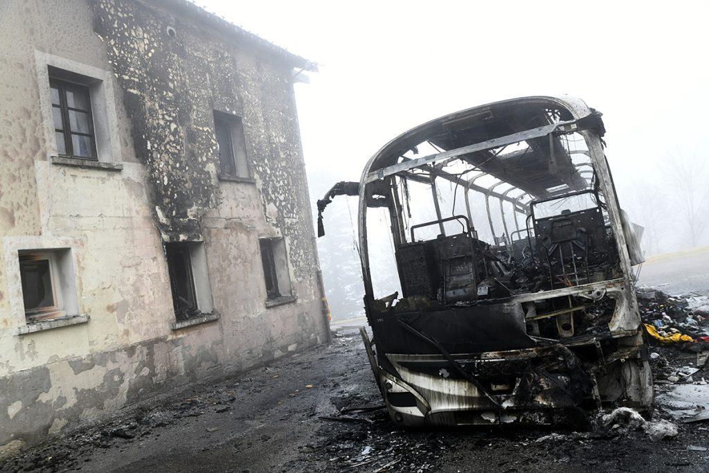 Incendie de la Jumenterie, à Saint-Maurice-Sur-Moselle. | © CD90, Jean-François Lami