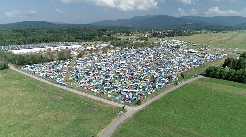 Le camping des Eurockéennes, lors de l'édition 2022. | ©Eurockéennes