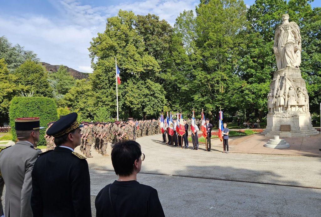 Le 35e régiment d'infanterie de Belfort était présent pour commémorer l'appel du 18 juin 1940. | © Préfecture du Territoire de Belfort