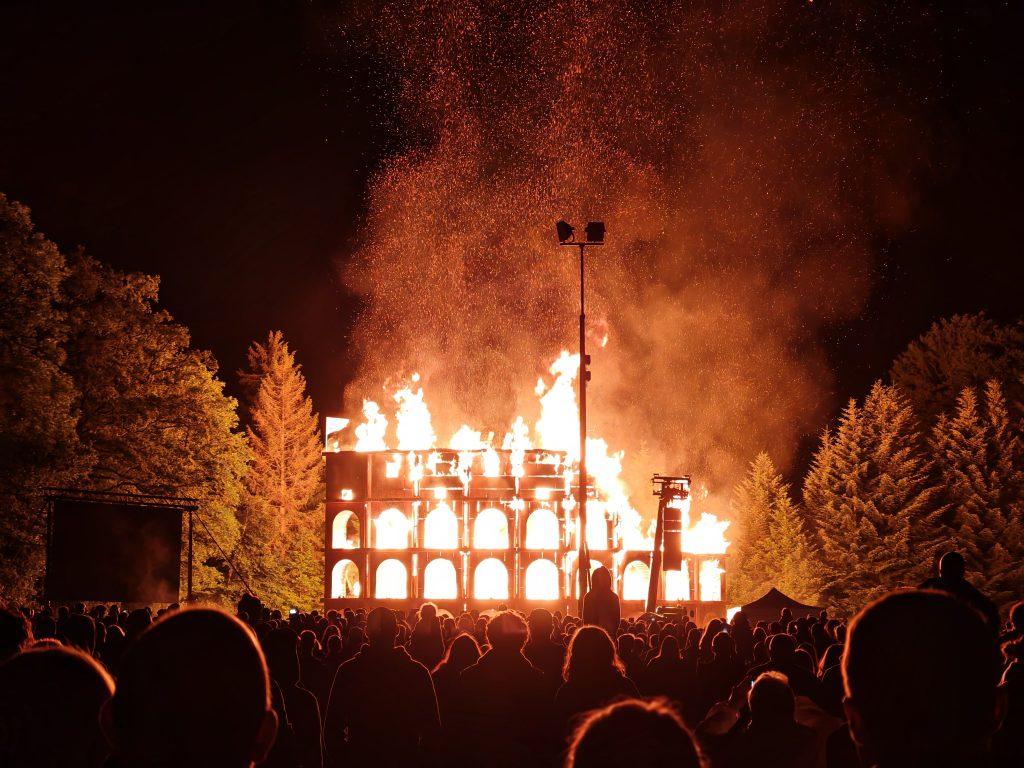 Le feu de la Saint-Jean de Lepuix, le 22 juin 2024. | ©DR