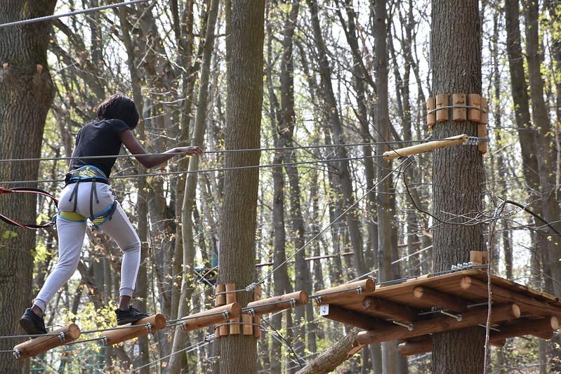 Parcours d'accrobranche, dans la forêt départementale des Grands Bois à Morainvilliers. | ©CC BY-ND 2.0 – Département des Yvelines