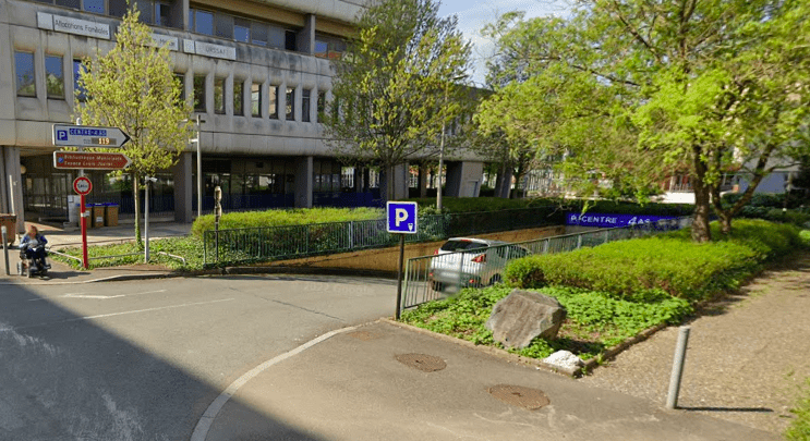 Entrée du parking souterrain des 4-As, à Belfort. | ©Google street view
