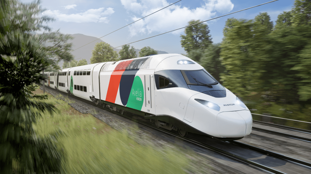 Le train à très grande vitesse Avelia Horizon d’Alstom.