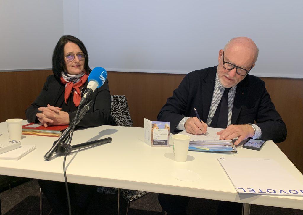 Audrey Lehmann et Alain Jakubowicz, avocat. | ©Le Trois - E.C.