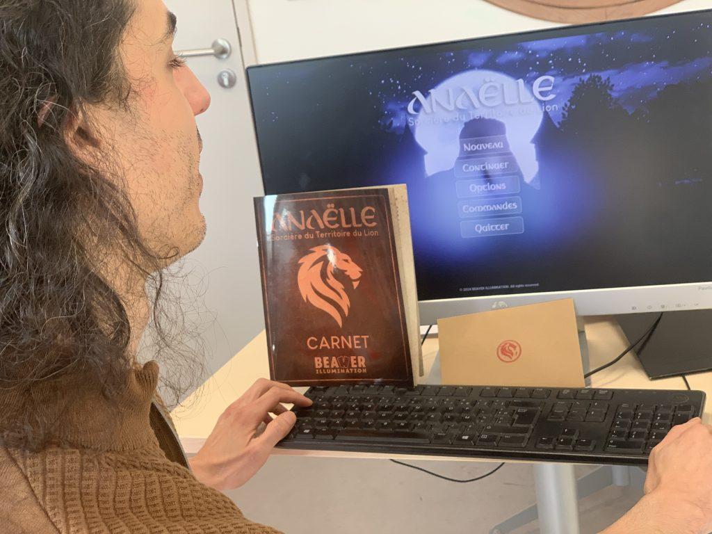 Sofiane Ait-Taleb a conçu un jeu hybride, "Anaëlle, Sorcière du Territoire du Lion", qui allie l’expérience de l’escape game à celui de l’aventure en jeu vidéo. | ©Le Trois – Thibault Quartier