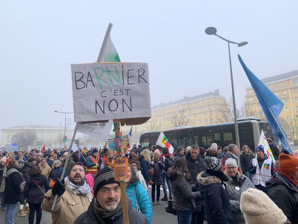 Manifestation à Belfort, 5 décembre 2024. | ©Le Trois - E.C. 