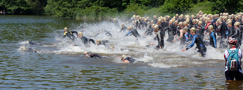 Triathlon de Belfort, en 2017, au lac du Malsaucy. | ©CC BY 2.0 – Thomas Bresson