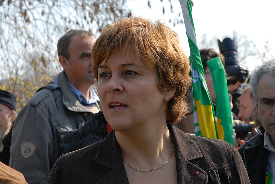  Dominique Voynet, femme politique française et candidate des Verts à l'élection présidentielle de 2007, lors d'une manifestation à Toulouse en 2007. | ©CC-BY-SA-2.5
