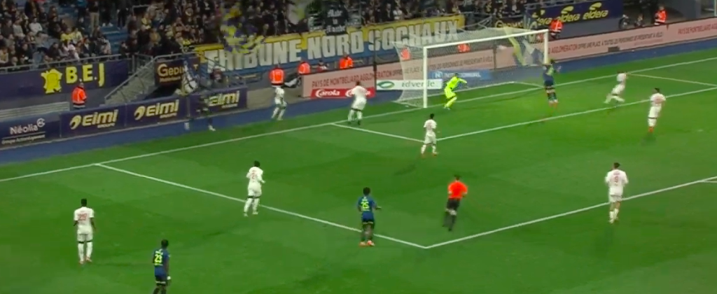 Défaite 2 buts à 1 du FC Sochaux contre Dijon, le 25 avril 2025. | ©Capture d'écran – FFF TV