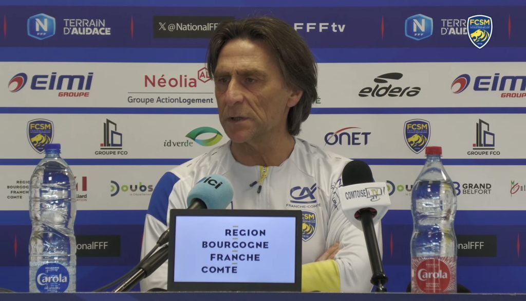 Frédéric Bompard vise une fin de saison emballante pour le FCSM. | ©FCSM