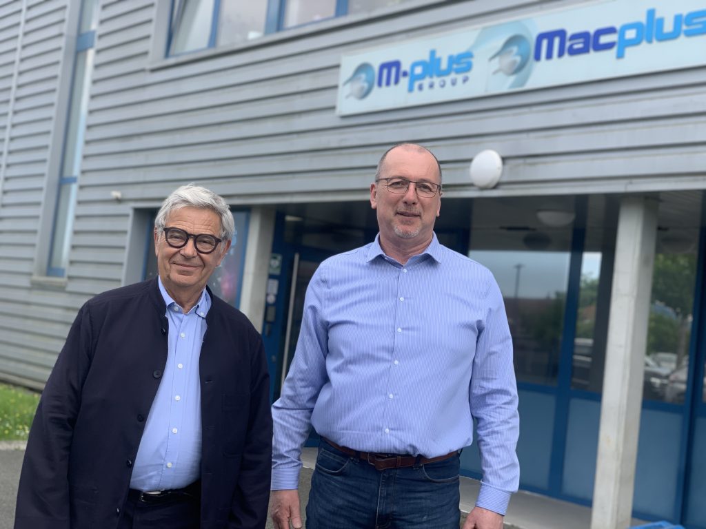 Guy Maugis, à la tête du fonds Maugis, et François Cortinovis, dirigeant du groupe industriel M-Plus. | ©Le Trois – Thibaualt Quartier