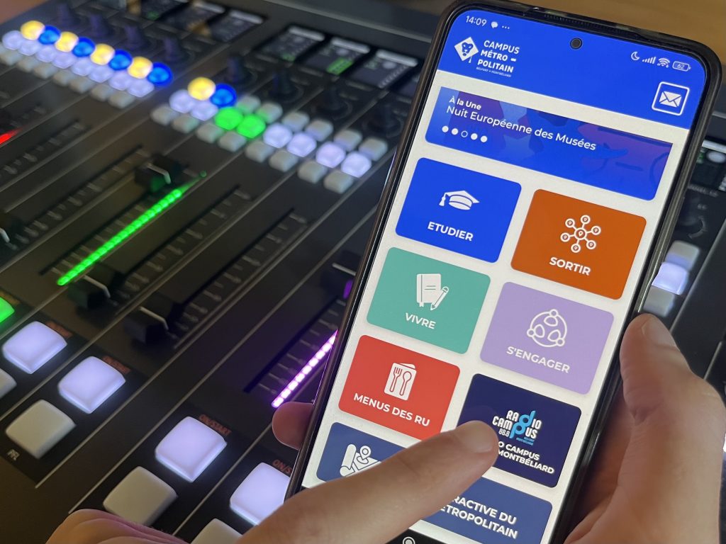 L'interface de l'application du Pôle métropolitain. | Le Trois - © Hugo Gueritaine.