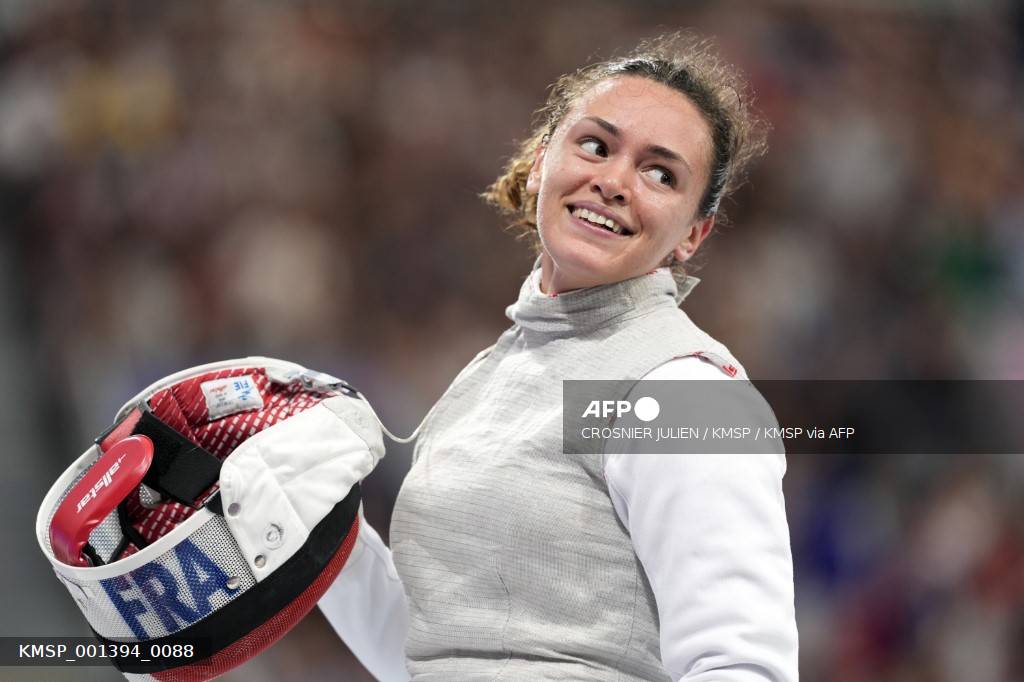 L'escrimeuse montbéliardaise Eva Lacheray, aux JO de Paris, en août 2024.