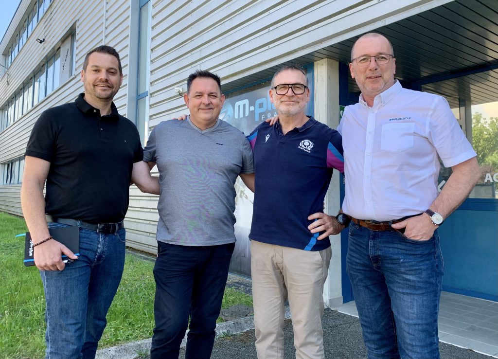 Arnaud Ehrhardt, Philippe De Abreu, Pierre Petitjean et François Cortinovis, dirigeants de M+. | ©Le Trois - E.C. 