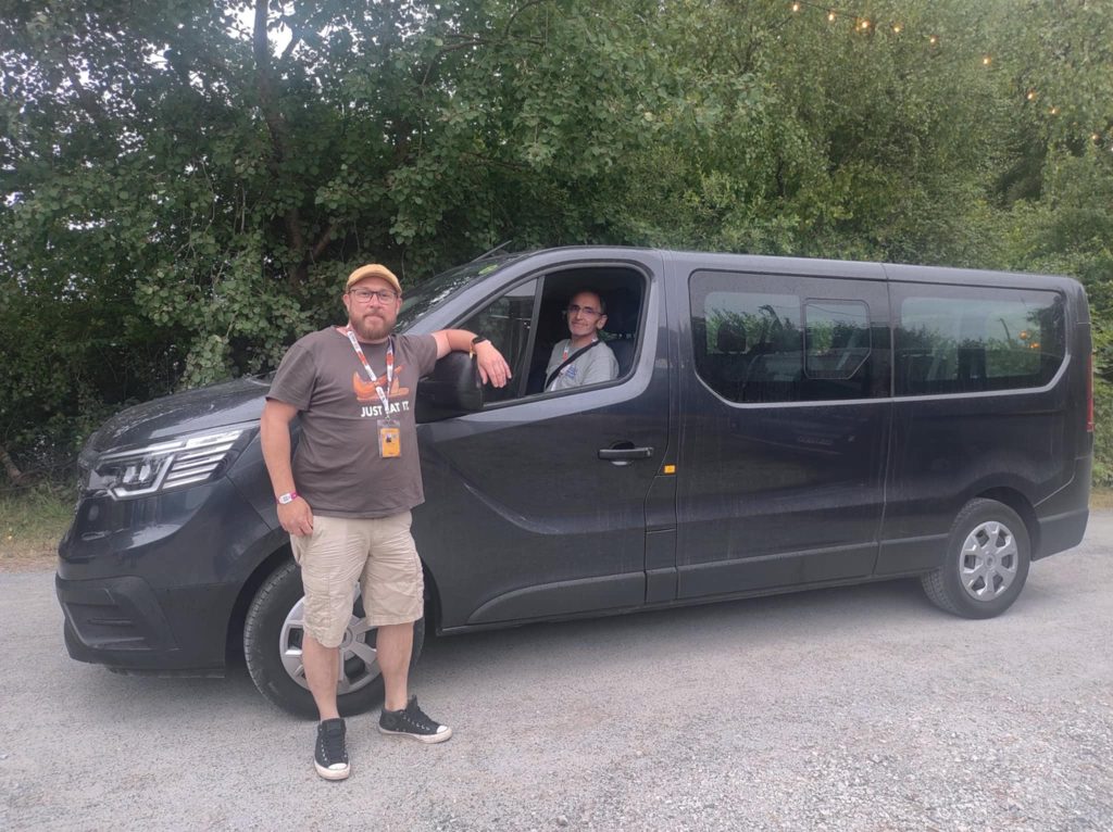 Yann Faivre et Xavier Bailleux, sont runners pendant les Eurockéennes. | ©Le Trois - Loéva Claverie 