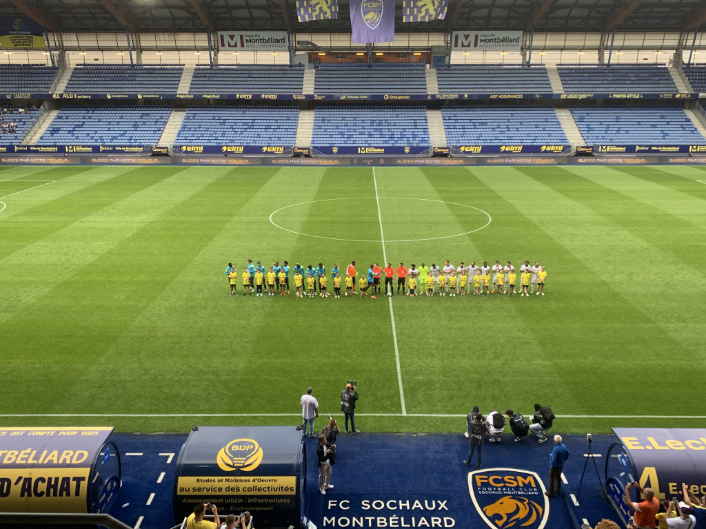 Match de préparation entre le FC Sochaux-Montbéliard et le Red Star, le 1er août 2025.