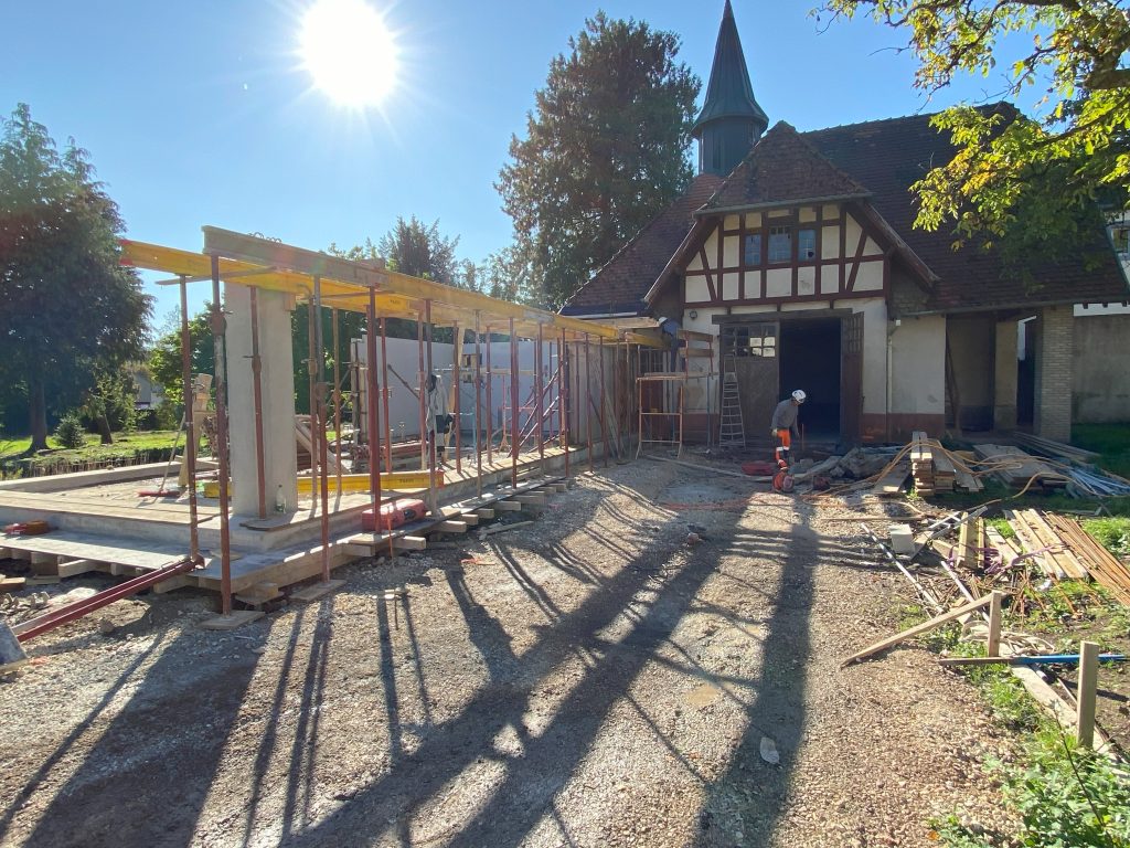 La "Mazarine", annexe de ma Maison Mazatrin à Gitromagny, est en travaux, avec construction d'un bâtiment annexe destiné à l'accueil de touristes. | © Le Trois P.-Y.R.
