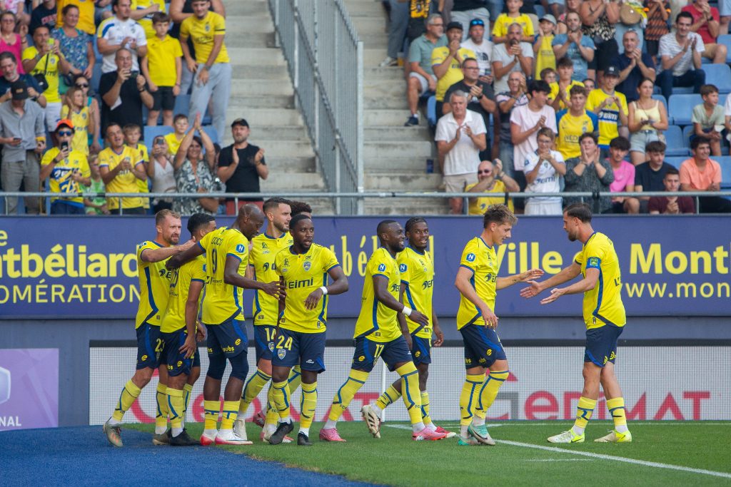 Les joueurs du FC Sochaux-Montbéliard, contre Orléans, en août 2025. | ©FCSM