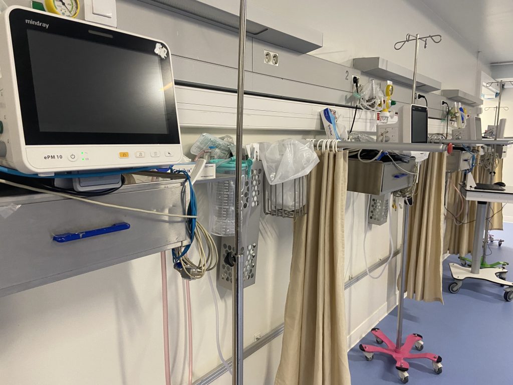 La salle de réveil du service de chirurgie ambulatoire de l'Hôpital privé de la Miotte.