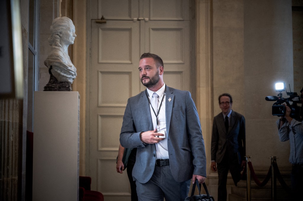Le député du Rassemblement national de Haute-Saône, Antoine Villedieu, à l'assemblée nationale, en juin 2017. | ©AFP – Arthur Nicholas Orchard / Hans Lucas
