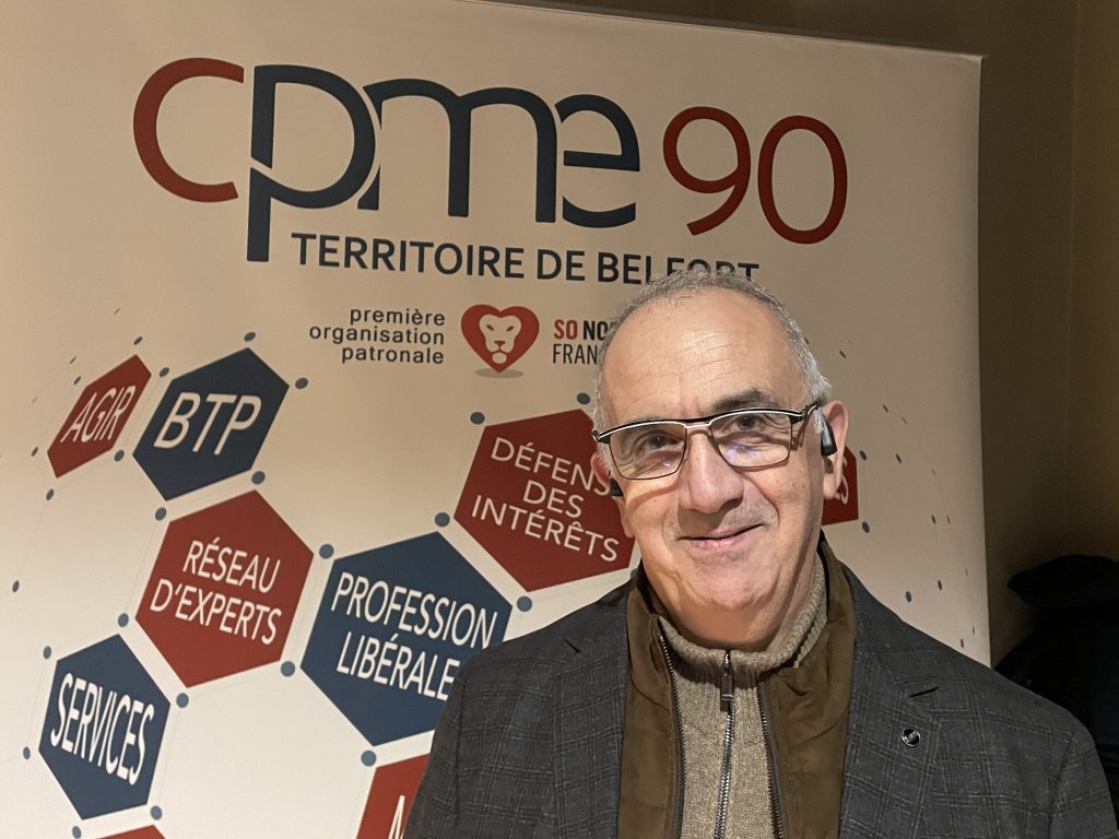 Louis Deroin quittera la, présidence de la CPME Nord Franche-Comté en février.